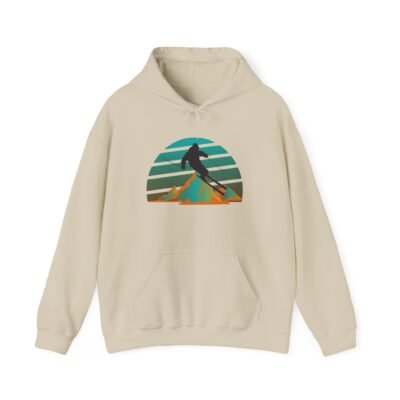 Retro Skiing Hoodie - Unisex Heavy Blend™ - Image 9
