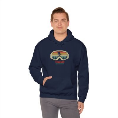 Retro Mountain Skiing Hoodie - Thredbo Snowy Mountains NSW Australia Theme - Image 4