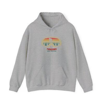 Retro Mountain Skiing Hoodie - Thredbo Snowy Mountains NSW Australia Theme - Image 16