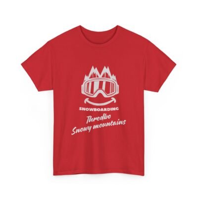 Snowy Mountains Snowboarding T-Shirt for Snowboarders and Skiers - Image 61