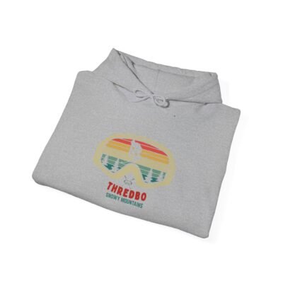 Retro Mountain Skiing Hoodie - Thredbo Snowy Mountains NSW Australia Theme - Image 19