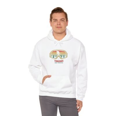 Retro Mountain Skiing Hoodie - Thredbo Snowy Mountains NSW Australia Theme - Image 11