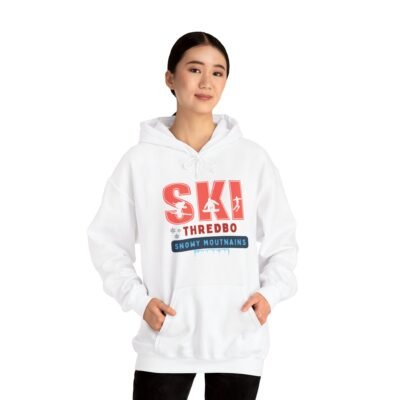 Ski Adventure Hoodie, Unisex Ski Sweatshirt, Cozy Winter Apparel, Snowy Mountains Gift, Outdoor Sports Hoodie - Image 6