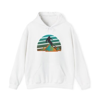 Retro Skiing Hoodie - Unisex Heavy Blend™ - Image 2