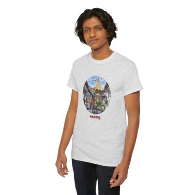 Kuching Design Unisex Heavy Cotton Tee, Casual Wear, Travel Souvenir, Gift for Him/Her, Streetwear, Art Lovers - Image 15