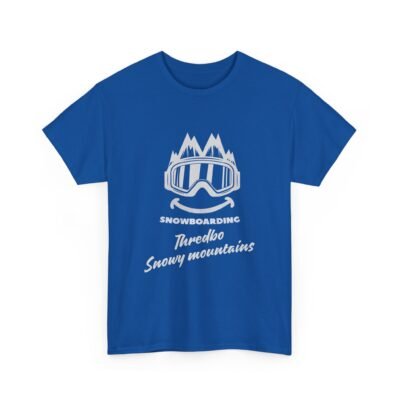 Snowy Mountains Snowboarding T-Shirt for Snowboarders and Skiers - Image 49