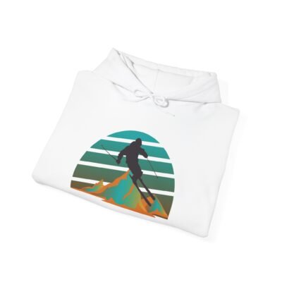 Retro Skiing Hoodie - Unisex Heavy Blend™ - Image 3