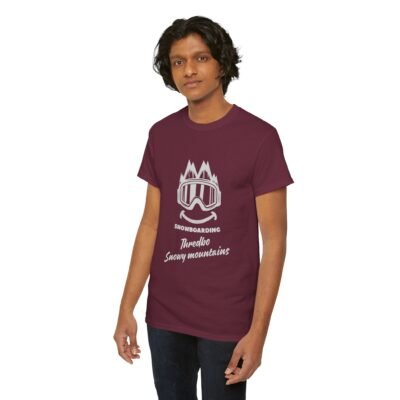 Snowy Mountains Snowboarding T-Shirt for Snowboarders and Skiers - Image 10