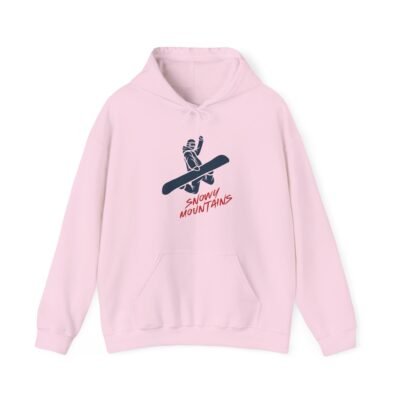 Snowy Mountains Hoodie, Cozy Winter Sweatshirt, Snowboarder Pullover, Perfect for Ski Season, Holiday Gift for Him or Her - Image 24