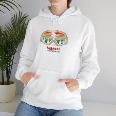 Retro Mountain Skiing Hoodie - Thredbo Snowy Mountains NSW Australia Theme - Image 9