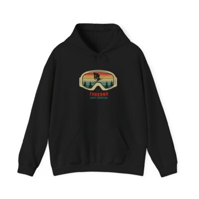 Retro Mountain Skiing Hoodie - Thredbo Snowy Mountains NSW Australia Theme - Image 12