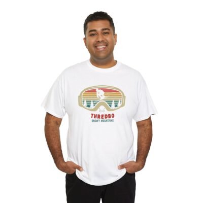 Ski Mountain Tee with Snow Goggles - T-Shirt - Image 2