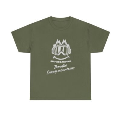 Snowy Mountains Snowboarding T-Shirt for Snowboarders and Skiers - Image 27