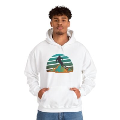 Retro Skiing Hoodie - Unisex Heavy Blend™ - Image 4