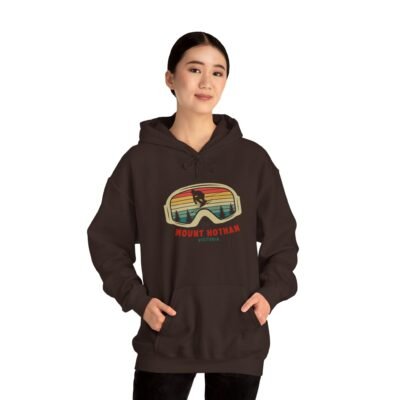 Mountain Adventure Hooded Sweatshirt, Cozy Pullover, Ski Apparel, Casual Streetwear, Gift Idea for Winter Sports Lovers - Image 6