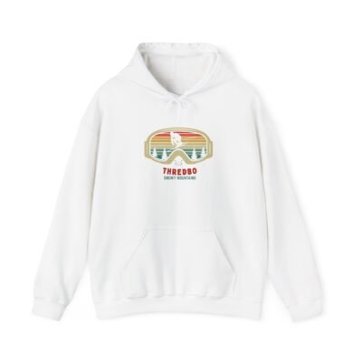 Retro Mountain Skiing Hoodie - Thredbo Snowy Mountains NSW Australia Theme - Image 5