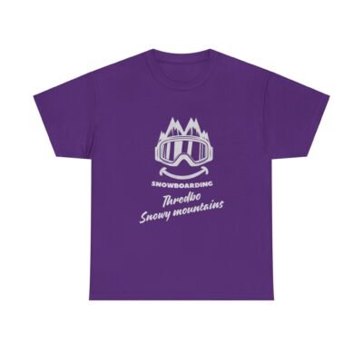 Snowy Mountains Snowboarding T-Shirt for Snowboarders and Skiers - Image 55