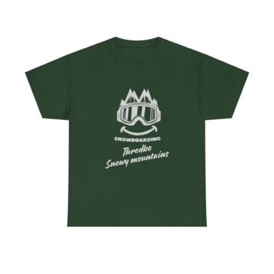 Snowy Mountains Snowboarding T-Shirt for Snowboarders and Skiers - Image 31