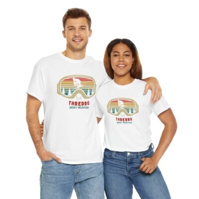 Ski Mountain Tee with Snow Goggles - T-Shirt - Image 9