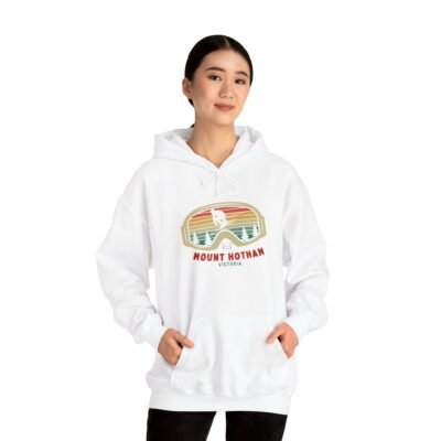 Mountain Adventure Hooded Sweatshirt, Cozy Pullover, Ski Apparel, Casual Streetwear, Gift Idea for Winter Sports Lovers - Image 9