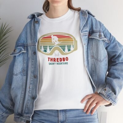 Ski Mountain Tee with Snow Goggles - T-Shirt