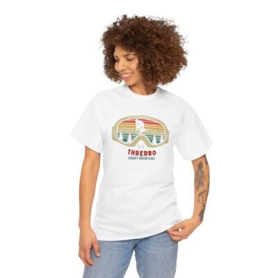 Ski Mountain Tee with Snow Goggles - T-Shirt - Image 8