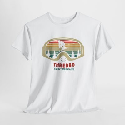 Ski Mountain Tee with Snow Goggles - T-Shirt - Image 6