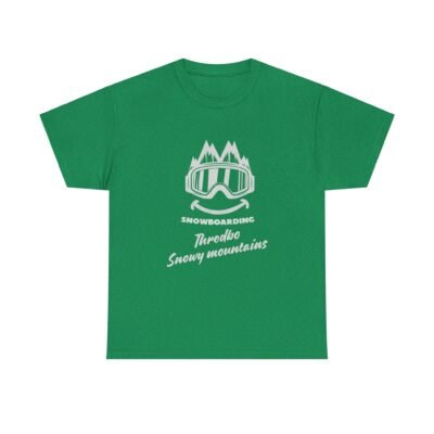 Snowy Mountains Snowboarding T-Shirt for Snowboarders and Skiers - Image 35