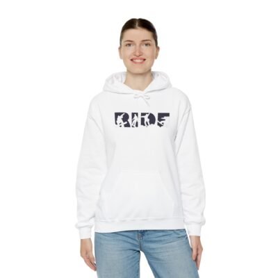 Ride Graphic Unisex Hoodie, Cozy Sweatshirt for Casual Outings, Perfect Gift for Riders, Adventure Apparel, Streetwear - Image 6