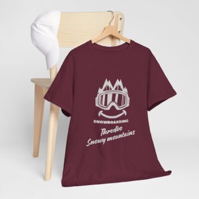 Snowy Mountains Snowboarding T-Shirt for Snowboarders and Skiers