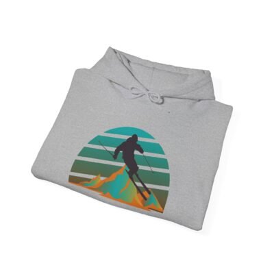 Retro Skiing Hoodie - Unisex Heavy Blend™ - Image 16