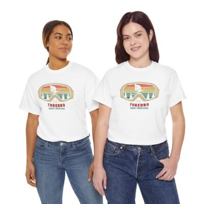 Ski Mountain Tee with Snow Goggles - T-Shirt - Image 10