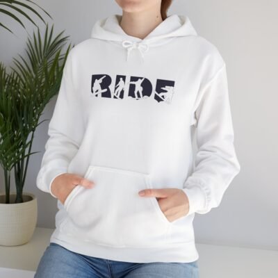 Ride Graphic Unisex Hoodie, Cozy Sweatshirt for Casual Outings, Perfect Gift for Riders, Adventure Apparel, Streetwear
