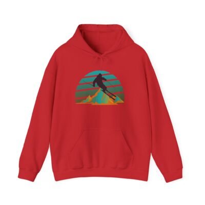 Retro Skiing Hoodie - Unisex Heavy Blend™ - Image 29