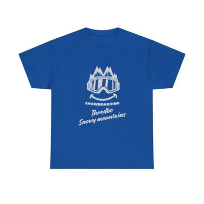 Snowy Mountains Snowboarding T-Shirt for Snowboarders and Skiers - Image 47