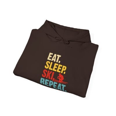 Skiing Humor Hoodie - Eat, Sleep, Ski, Repeat, Cozy Winter Gift, Ski Lover Apparel, Unisex Hoodie, Fun Ski Sweatshirt - Image 20