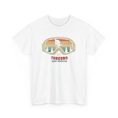 Ski Mountain Tee with Snow Goggles - T-Shirt - Image 4