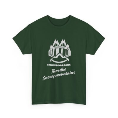 Snowy Mountains Snowboarding T-Shirt for Snowboarders and Skiers - Image 33