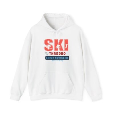 Ski Adventure Hoodie, Unisex Ski Sweatshirt, Cozy Winter Apparel, Snowy Mountains Gift, Outdoor Sports Hoodie - Image 2