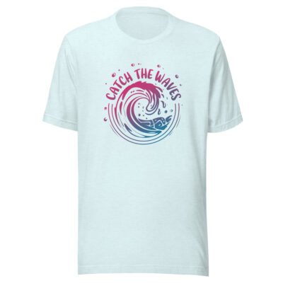 Catch The Waves - Summer Unisex T-Shirt - Image 6